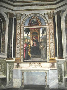 Cappella Basso Della Rovere, anno 1484-1492, serie di affreschi, basilica di Santa Maria del Popolo, Roma.